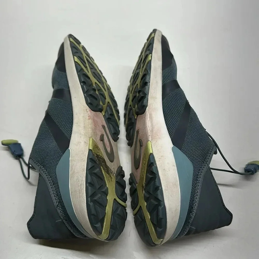 Olukai Miki Trainer Sneakers Shoes Drawstring Athletic Blue Green Women's 8 - Picture 7 of 11